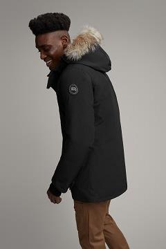 Chamarras Canada Goose Hombre Outlet - Edgewood Abrigos Black Label Negros ZR3086754